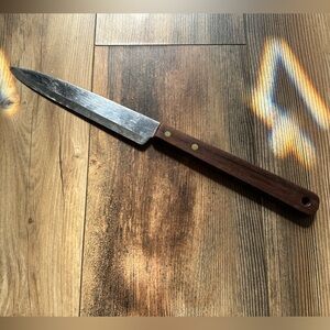 Vintage Robinson Stainless Steel Chefs Knife Hollow Ground